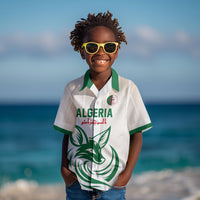 Custom World Football 2026 Algeria Kid Hawaiian Shirt Les Fennecs Desert Fox Pride