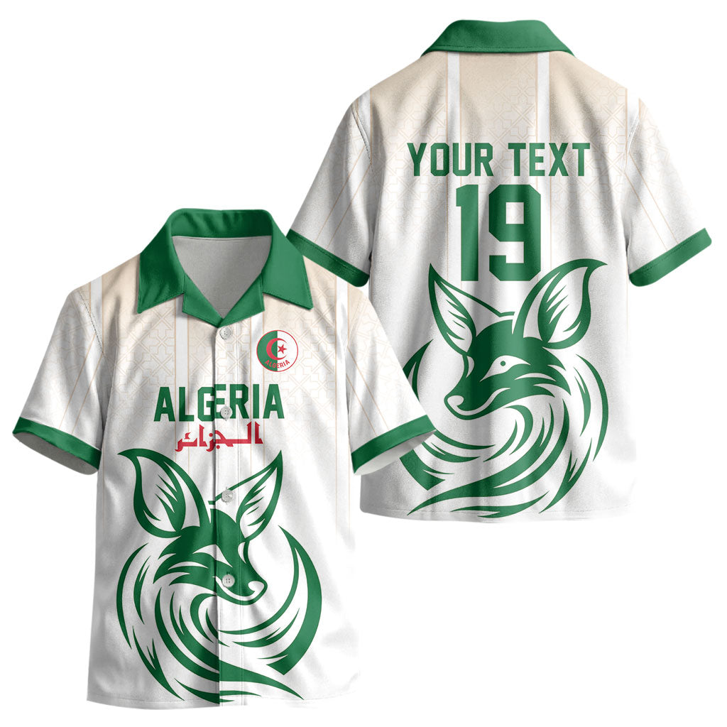 Custom World Football 2026 Algeria Kid Hawaiian Shirt Les Fennecs Desert Fox Pride LT19