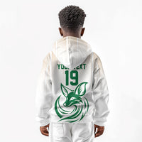 Custom World Football 2026 Algeria Kid Hoodie Les Fennecs Desert Fox Pride