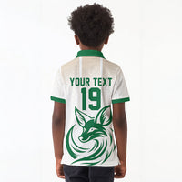 Custom World Football 2026 Algeria Kid Polo Shirt Les Fennecs Desert Fox Pride