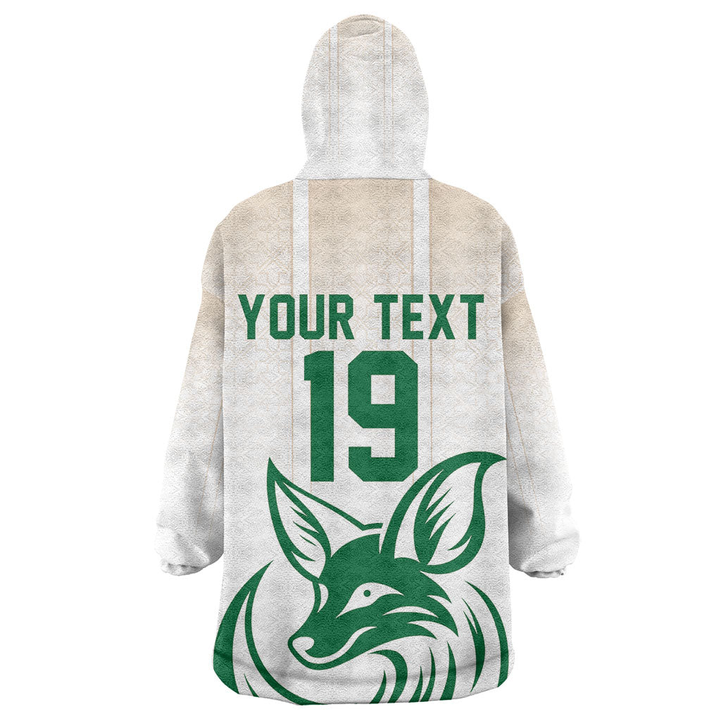 Custom World Football 2026 Algeria Kid Wearable Blanket Hoodie Les Fennecs Desert Fox Pride