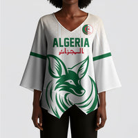 Custom World Football 2026 Algeria Kimono Sleeve Blouse Les Fennecs Desert Fox Pride