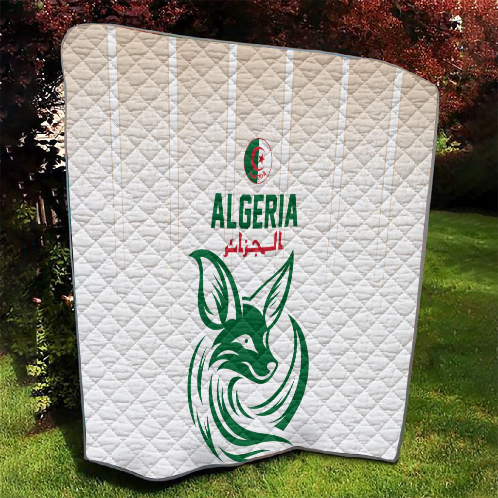 World Football 2026 Algeria Quilt Les Fennecs Desert Fox Pride
