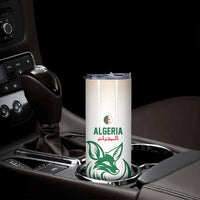 Custom World Football 2026 Algeria Skinny Tumbler Les Fennecs Desert Fox Pride