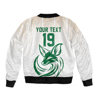 Custom World Football 2026 Algeria Sleeve Zip Bomber Jacket Les Fennecs Desert Fox Pride
