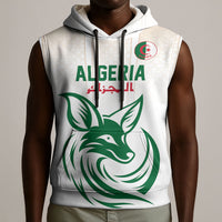 Custom World Football 2026 Algeria Sleeveless Hoodie Les Fennecs Desert Fox Pride