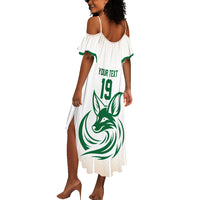 Custom World Football 2026 Algeria Summer Maxi Dress Les Fennecs Desert Fox Pride