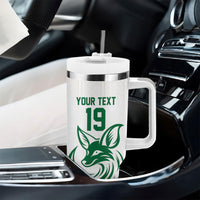 Custom World Football 2026 Algeria Tumbler With Handle Les Fennecs Desert Fox Pride
