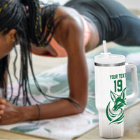Custom World Football 2026 Algeria Tumbler With Handle Les Fennecs Desert Fox Pride