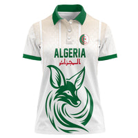 Custom World Football 2026 Algeria Women Polo Shirt Les Fennecs Desert Fox Pride