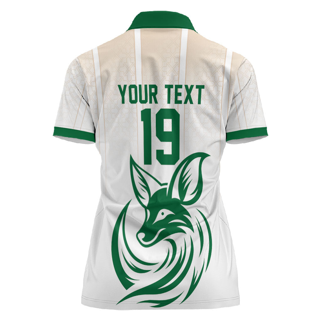 Custom World Football 2026 Algeria Women Polo Shirt Les Fennecs Desert Fox Pride