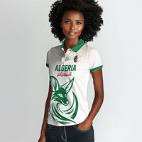 Custom World Football 2026 Algeria Women Polo Shirt Les Fennecs Desert Fox Pride
