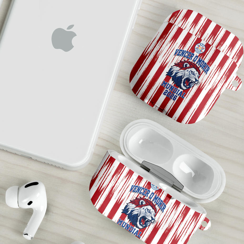 Paraguay Football Mundial 2026 AirPods Case Lion Vencer O Morir Supporter