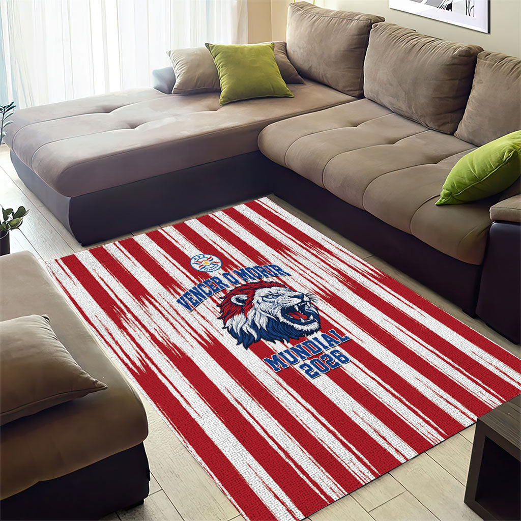 Paraguay Football Mundial 2026 Area Rug Lion Vencer O Morir Supporter