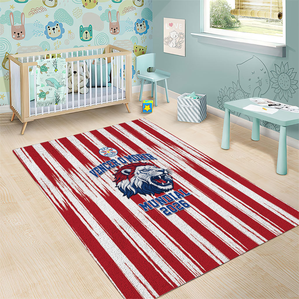 Paraguay Football Mundial 2026 Area Rug Lion Vencer O Morir Supporter
