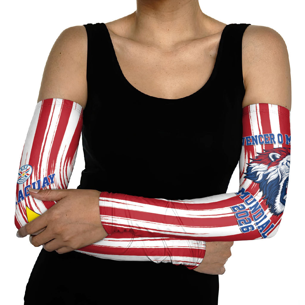 Paraguay Football Mundial 2026 Arm Sleeves Lion Vencer O Morir Supporter