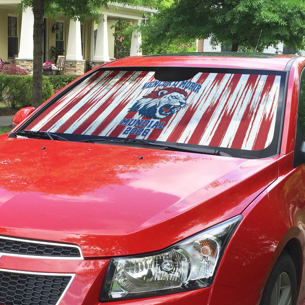 Paraguay Football Mundial 2026 Auto Sun Shade Lion Vencer O Morir Supporter