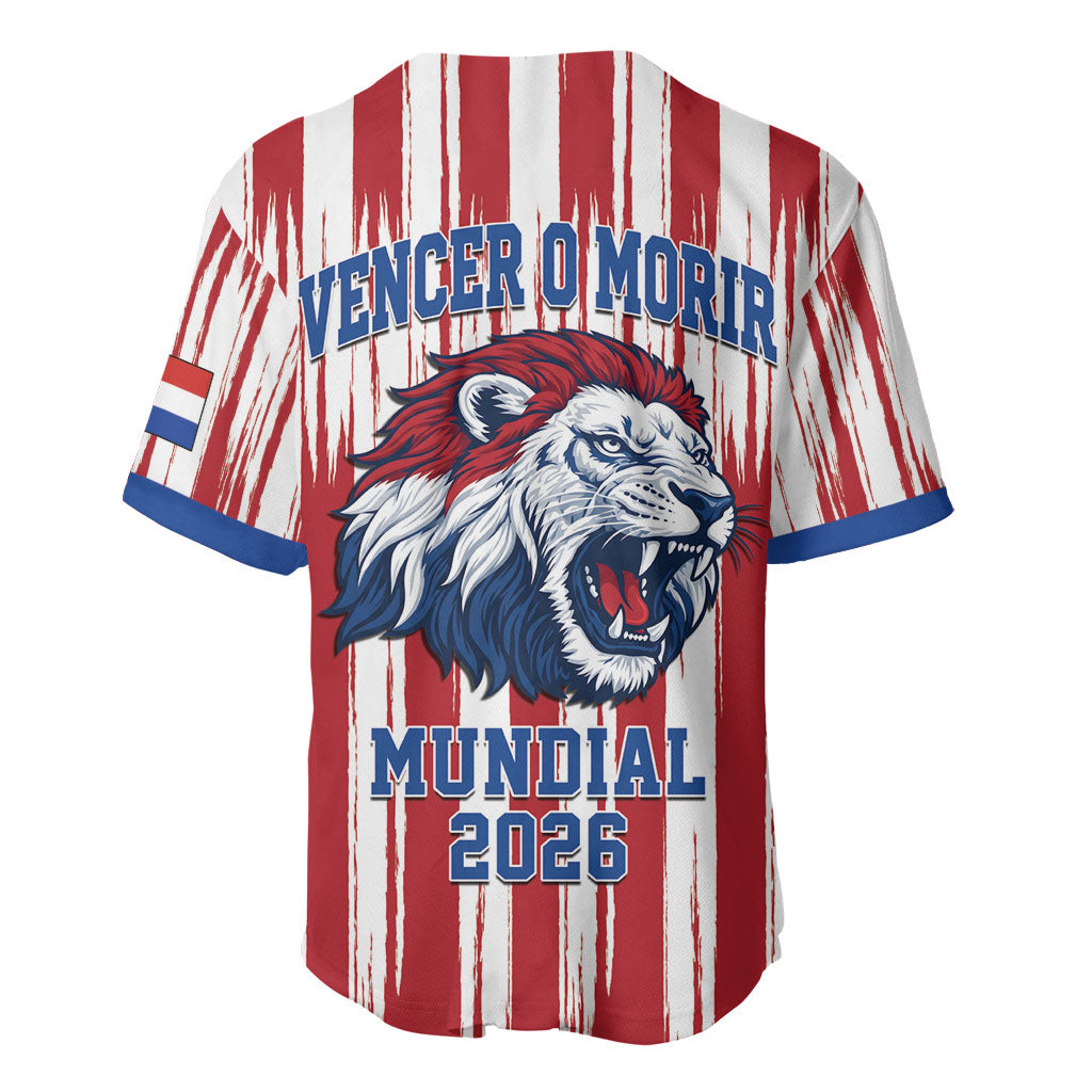 Paraguay Football Mundial 2026 Baseball Jersey Lion Vencer O Morir Supporter