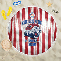 Paraguay Football Mundial 2026 Beach Blanket Lion Vencer O Morir Supporter