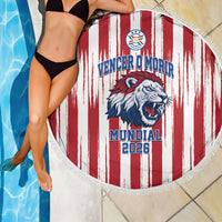 Paraguay Football Mundial 2026 Beach Blanket Lion Vencer O Morir Supporter