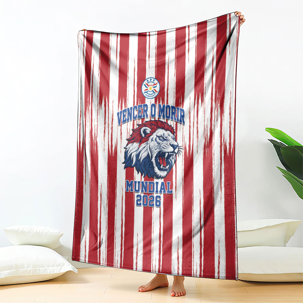 Paraguay Football Mundial 2026 Blanket Lion Vencer O Morir Supporter