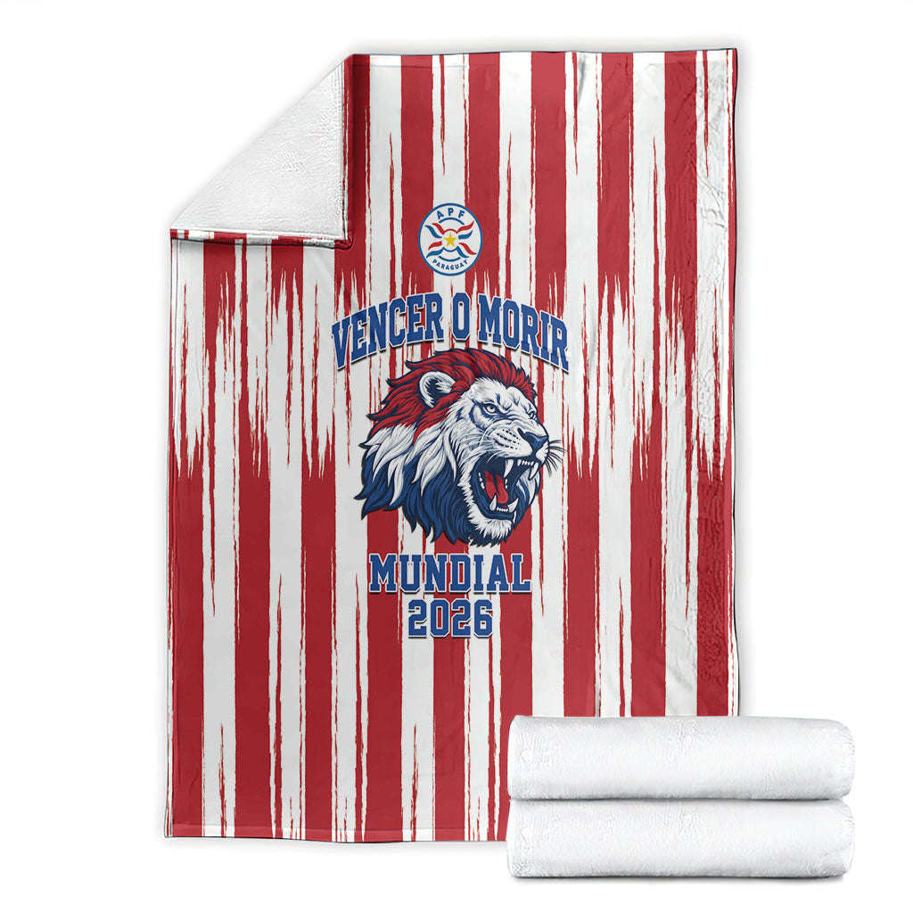 Paraguay Football Mundial 2026 Blanket Lion Vencer O Morir Supporter