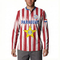 Paraguay Football Mundial 2026 Button Sweatshirt Lion Vencer O Morir Supporter