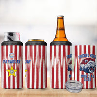 Paraguay Football Mundial 2026 4 in 1 Can Cooler Tumbler Lion Vencer O Morir Supporter
