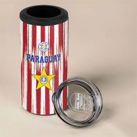 Paraguay Football Mundial 2026 4 in 1 Can Cooler Tumbler Lion Vencer O Morir Supporter