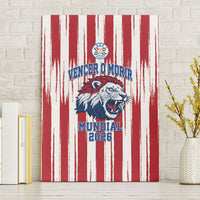 Paraguay Football Mundial 2026 Canvas Wall Art Lion Vencer O Morir Supporter