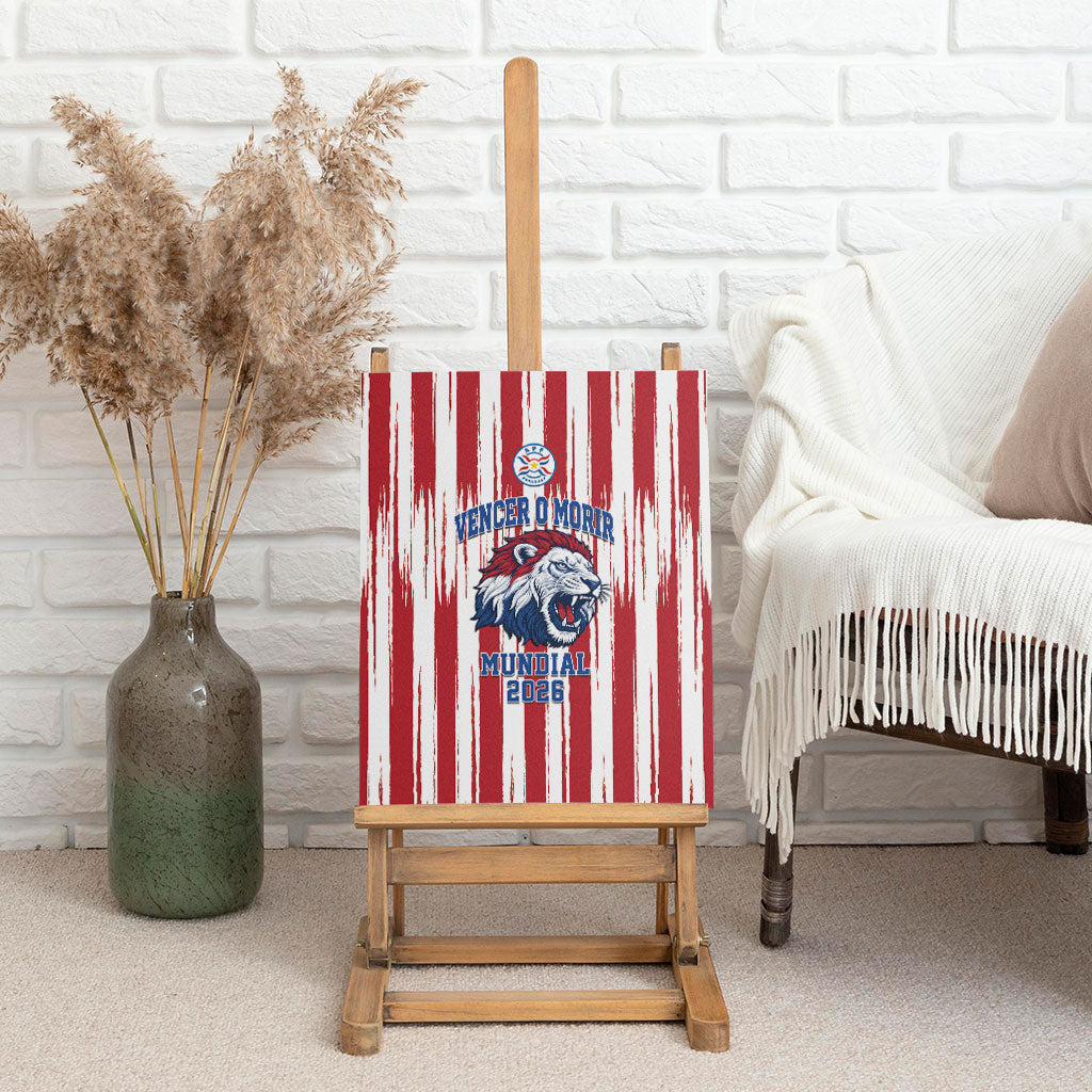 Paraguay Football Mundial 2026 Canvas Wall Art Lion Vencer O Morir Supporter