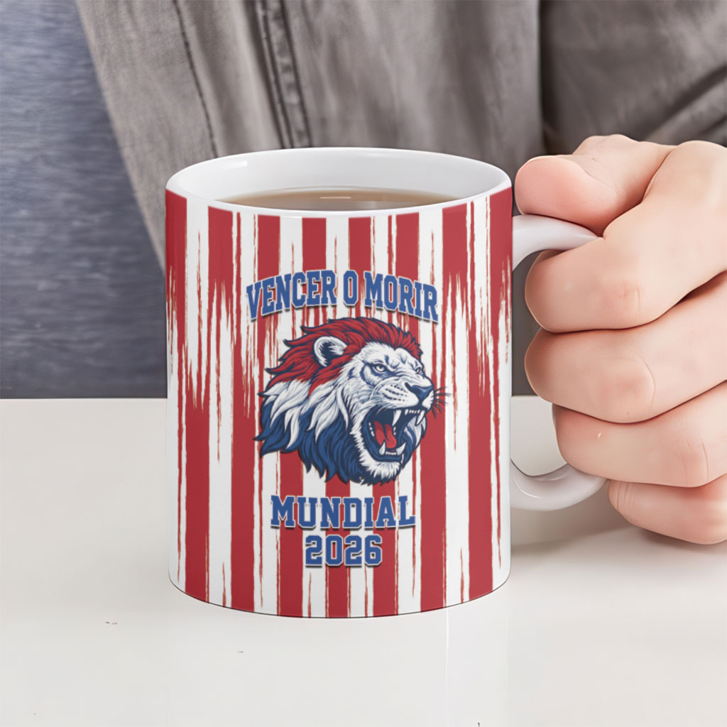 Paraguay Football Mundial 2026 Ceramic Mug Lion Vencer O Morir Supporter