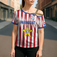 Paraguay Football Mundial 2026 Cross Shoulder Shirt Lion Vencer O Morir Supporter