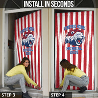 Paraguay Football Mundial 2026 Door Cover Lion Vencer O Morir Supporter