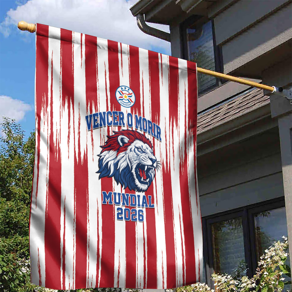Paraguay Football Mundial 2026 Garden Flag Lion Vencer O Morir Supporter