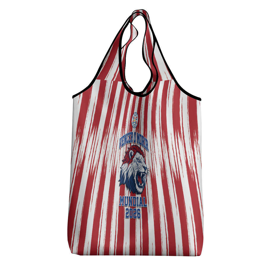 Paraguay Football Mundial 2026 Grocery Bag Lion Vencer O Morir Supporter