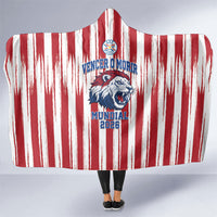 Paraguay Football Mundial 2026 Hooded Blanket Lion Vencer O Morir Supporter