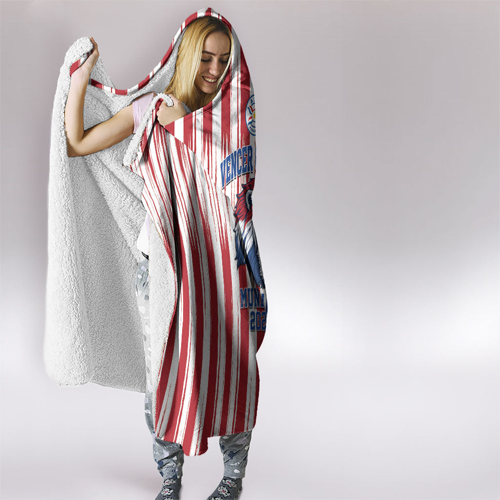 Paraguay Football Mundial 2026 Hooded Blanket Lion Vencer O Morir Supporter