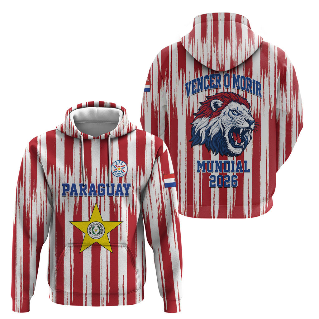 Paraguay Football Mundial 2026 Hoodie Lion Vencer O Morir Supporter