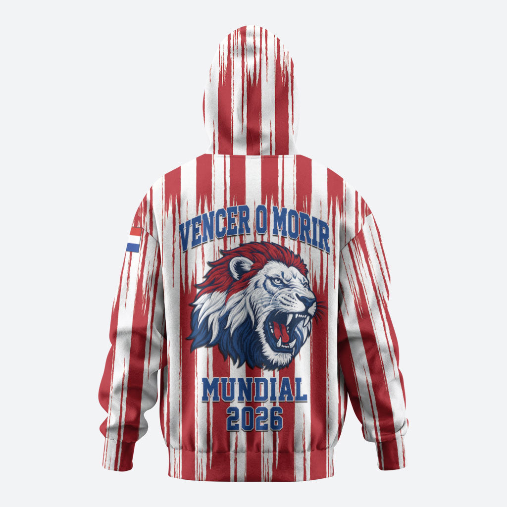 Paraguay Football Mundial 2026 Hoodie Lion Vencer O Morir Supporter