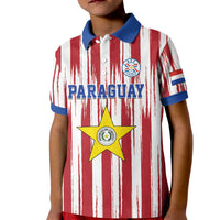Paraguay Football Mundial 2026 Kid Polo Shirt Lion Vencer O Morir Supporter