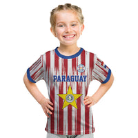 Paraguay Football Mundial 2026 Kid T Shirt Lion Vencer O Morir Supporter