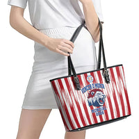 Paraguay Football Mundial 2026 Leather Tote Bag Lion Vencer O Morir Supporter
