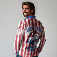 Paraguay Football Mundial 2026 Long Sleeve Polo Shirt Lion Vencer O Morir Supporter