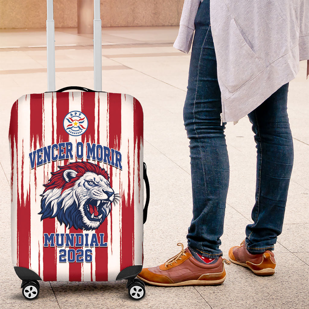 Paraguay Football Mundial 2026 Luggage Cover Lion Vencer O Morir Supporter