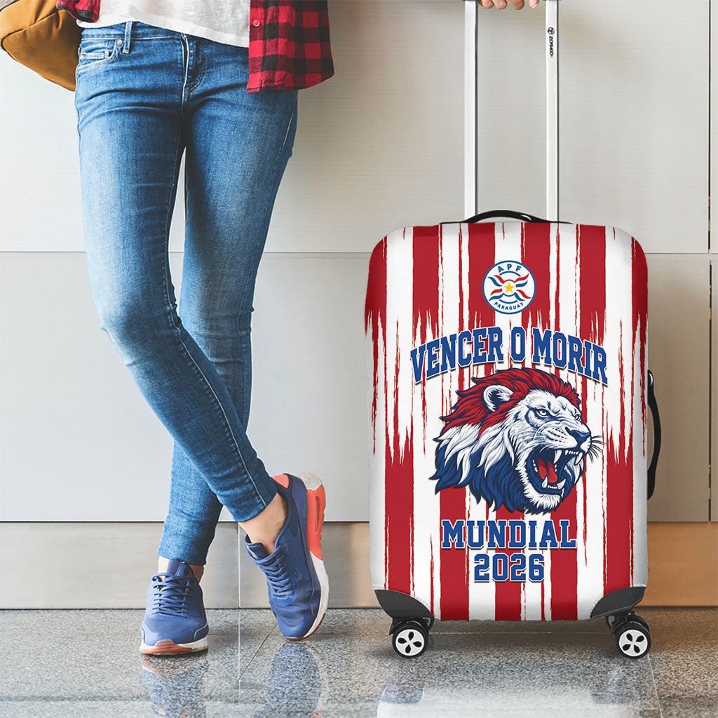 Paraguay Football Mundial 2026 Luggage Cover Lion Vencer O Morir Supporter