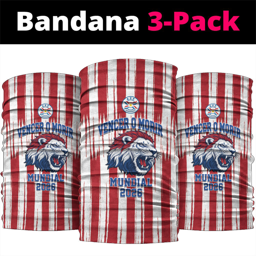 Paraguay Football Mundial 2026 Neck Gaiter Lion Vencer O Morir Supporter