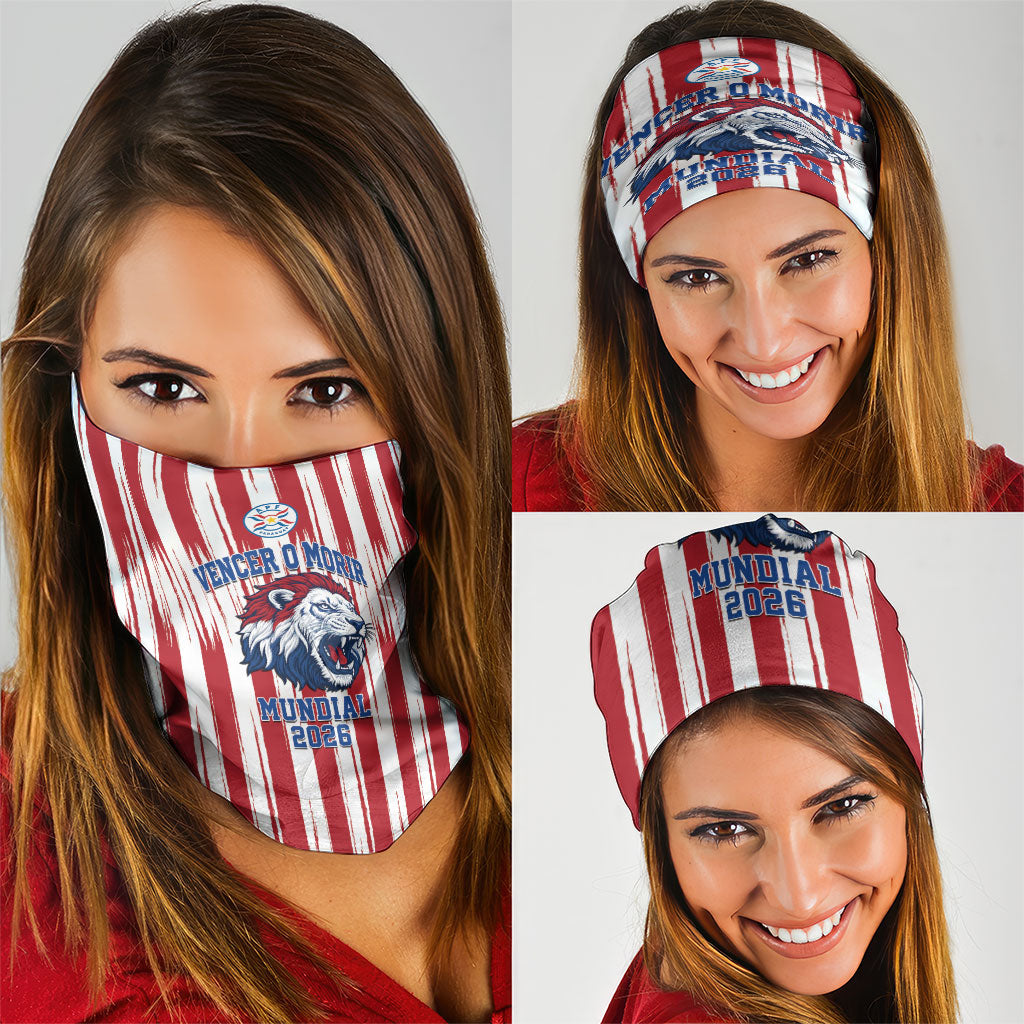 Paraguay Football Mundial 2026 Neck Gaiter Lion Vencer O Morir Supporter