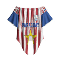 Paraguay Football Mundial 2026 Off Shoulder Wrap Waist Top Lion Vencer O Morir Supporter