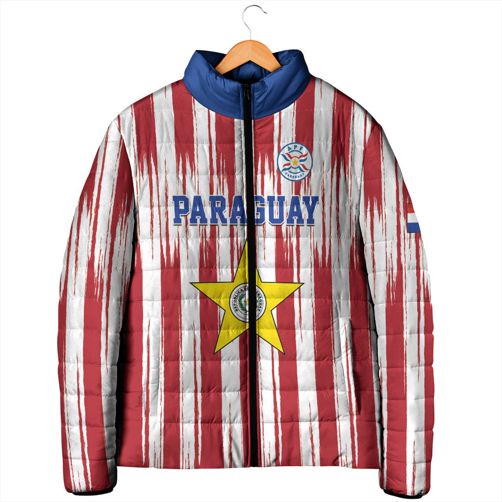 Paraguay Football Mundial 2026 Padded Jacket Lion Vencer O Morir Supporter